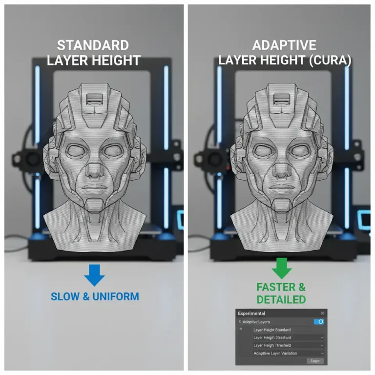Speed 3D Prints with Cura Adaptive Layers