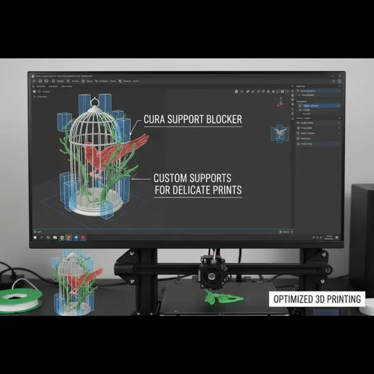 Mastering Cura’s Support Blocker for Delicate Prints