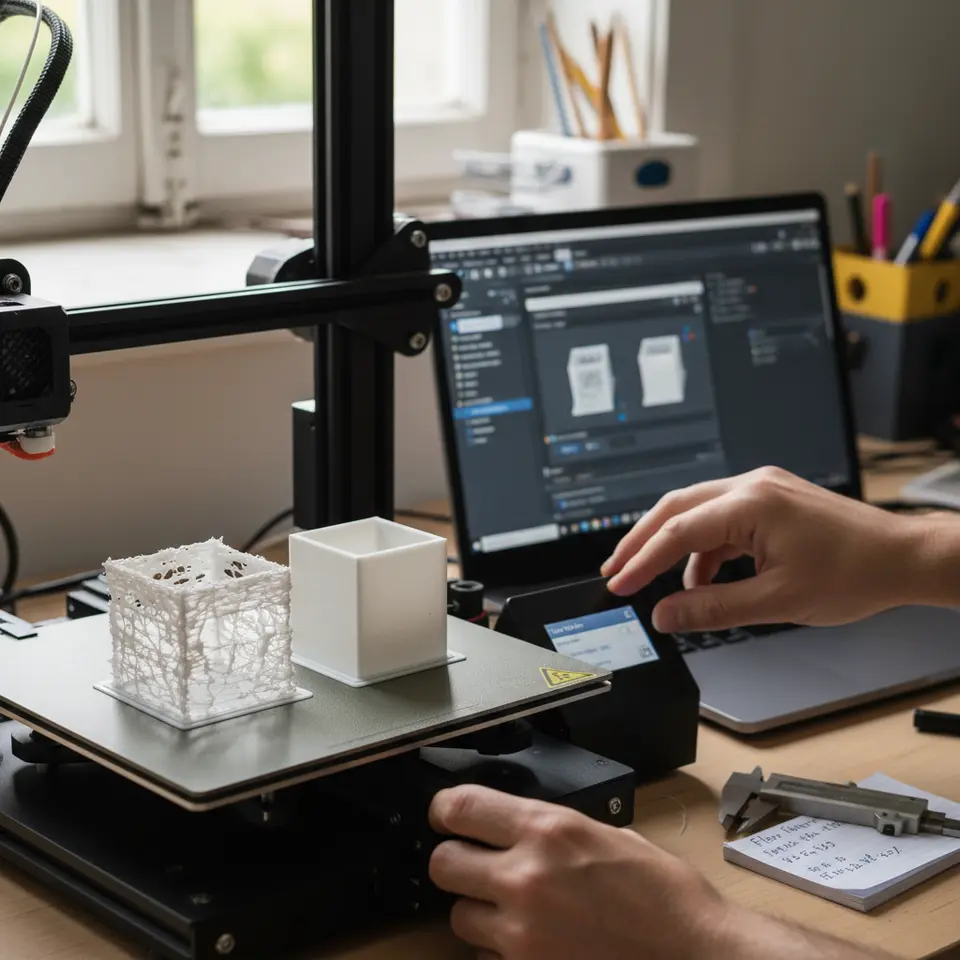 how to tune flow rate under/over extrusion issues in Cura using flow calibration prints