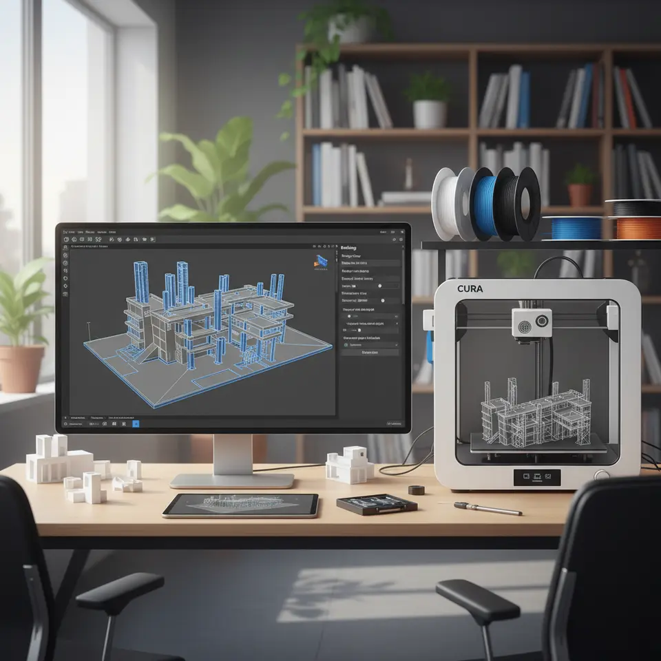 Cura Slicer settings for bridging and cantilevering
