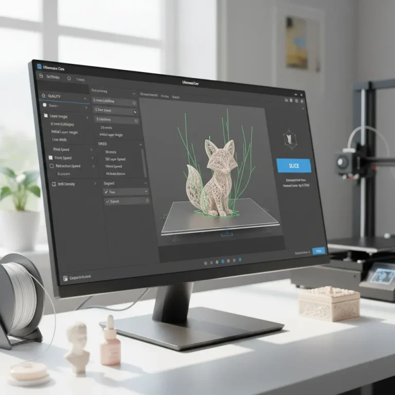 Cura slicer settings for cosmetic print optimization