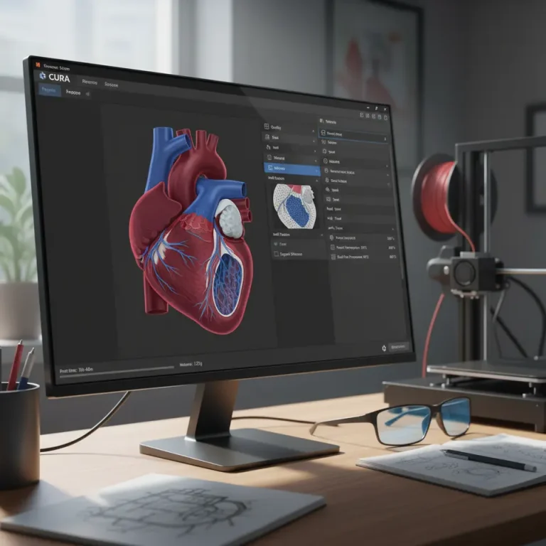 3D printing anatomical model using Cura Slicer