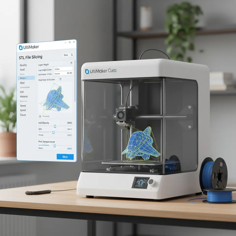 Automated Cura slicing process