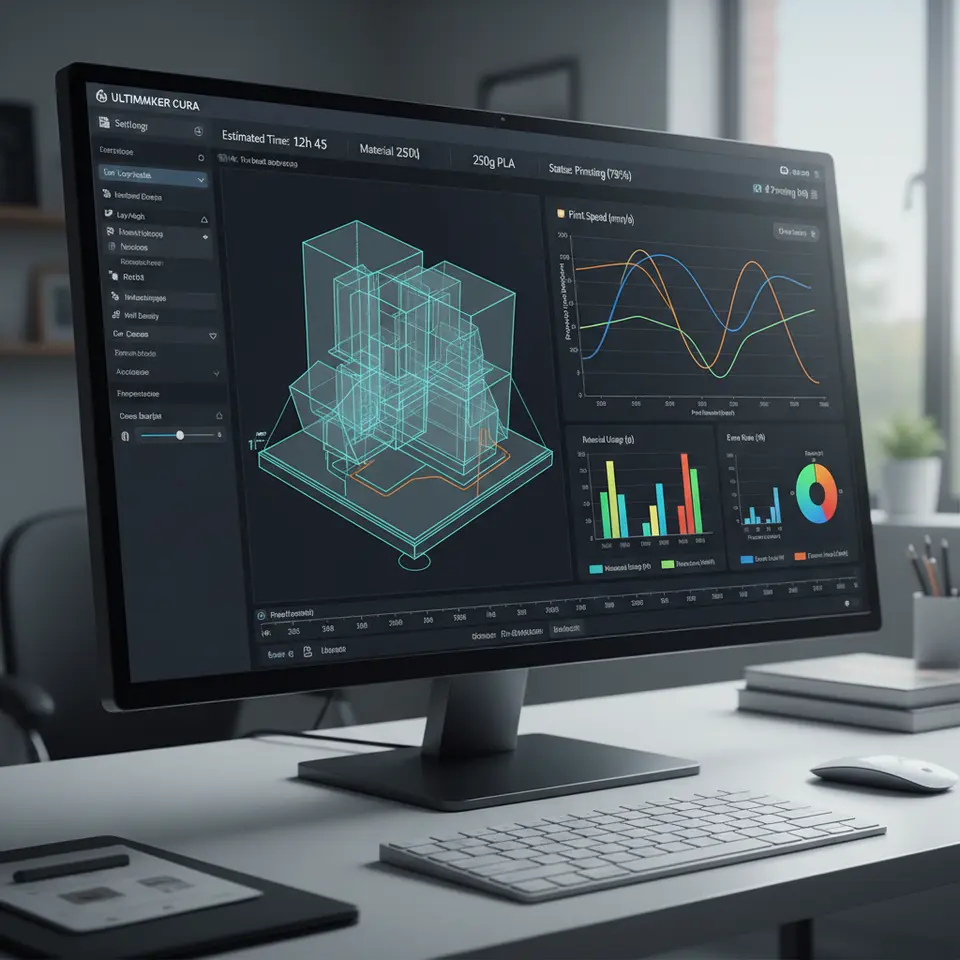 Cura metadata analysis for improved 3D printing