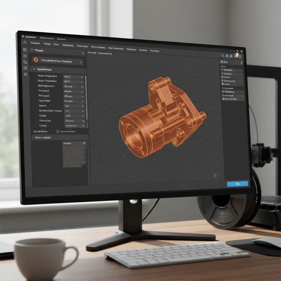 Cura settings for flame-retardant 3D printing
