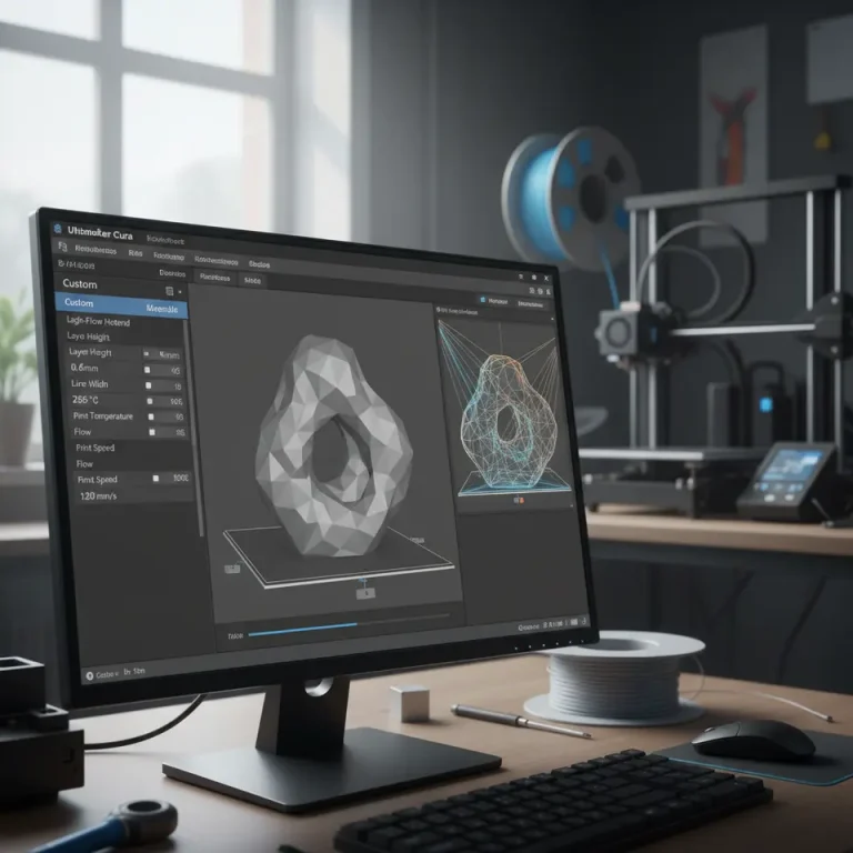 Cura slicer interface for high-flow hotends