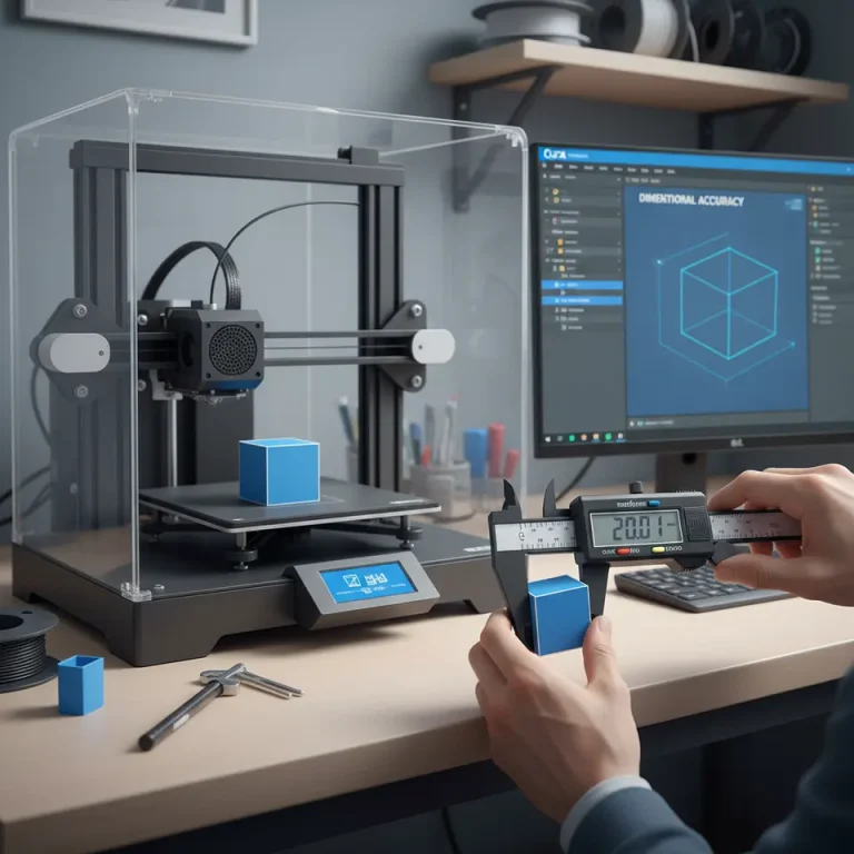 3D print calibration object with measurement tools