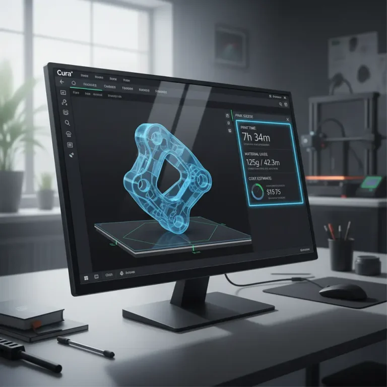 Cura Slicer metrics for 3D print quoting